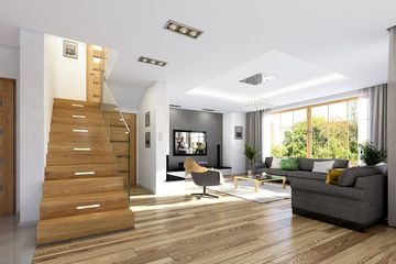  Projekt domu Julka 4 (WAH1238) - projekt domu parterowego z poddaszem - Zdjęcie 7