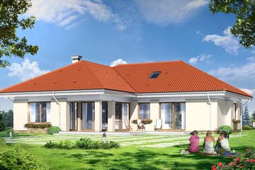  Projekt domu Komfortowy 3 (WAH1243) - projekt domu parterowego - Zdjęcie 2