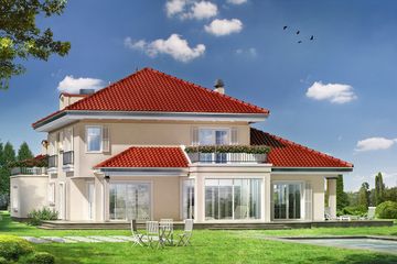  Projekt domu Malibu (WAH1246) - projekt domu z pełnym piętrem - Zdjęcie 2