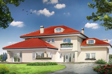  Projekt domu Malibu (WAH1246) - projekt domu z pełnym piętrem - Zdjęcie 1