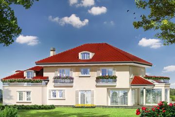  Projekt domu Malibu (WAH1246) - projekt domu z pełnym piętrem - Zdjęcie 3