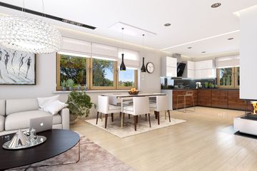  Projekt domu Szpak (WAH1259) - projekt domu parterowego - Zdjęcie 9