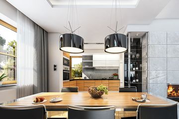  Projekt domu Turkus (WAH1260) - projekt domu z pełnym piętrem - Zdjęcie 5