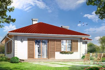  Projekt domu Urwis 2 (WAH1262) - projekt domu parterowego - Zdjęcie 2