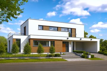  Projekt domu Willa l' Azur (WAH1263) - projekt domu z pełnym piętrem - Zdjęcie 1