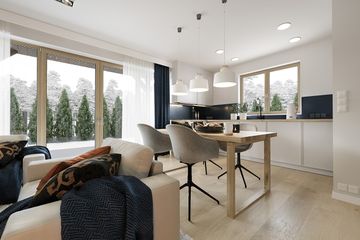  Projekt domu Wisełka (WAH1266) - projekt domu parterowego z poddaszem - Zdjęcie 7