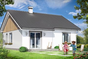  Projekt domu Zosia (WAH1267) - projekt domu parterowego - Zdjęcie 2