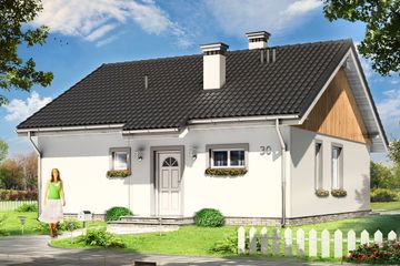  Projekt domu Zosia (WAH1267) - projekt domu parterowego - Zdjęcie 1