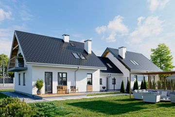  Projekt domu Czaruś Duolit (1192) (KRD2169) - projekt domu parterowego z poddaszem - Zdjęcie 4