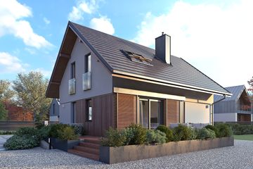  Projekt domu Anka dr-ST (BSA1599) - projekt domu parterowego z poddaszem - Zdjęcie 2