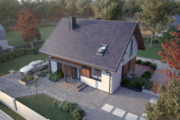  Projekt domu Anka dr-ST (BSA1599) - projekt domu parterowego z poddaszem - Zdjęcie 3