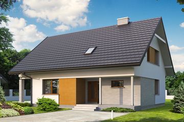  Projekt domu Indygo 2 dr-T (BSA1621) - projekt domu parterowego z poddaszem - Zdjęcie 1