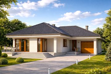  Projekt domu Neptun 5 dr-T (BSA1634) - projekt domu parterowego - Zdjęcie 1