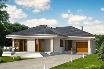  Projekt domu Neptun 5 dr-T (BSA1634) - projekt domu parterowego - Zdjęcie 1