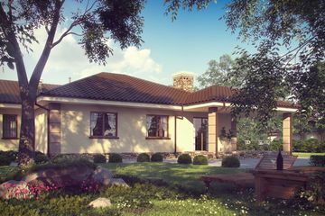  Projekt domu D172 - Zbigniew z garażem (WAI1123) - projekt domu parterowego - Zdjęcie 3