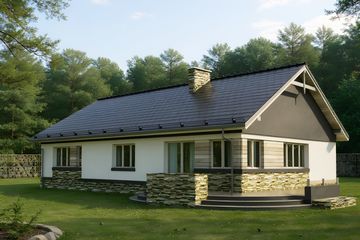  Projekt domu HG-D2A (KRM1058) - projekt domu parterowego - Zdjęcie 2