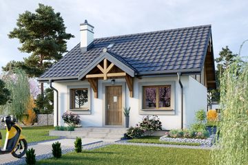  Projekt domu Gucio (1224) (KRD2187) - projekt domu parterowego - Zdjęcie 2