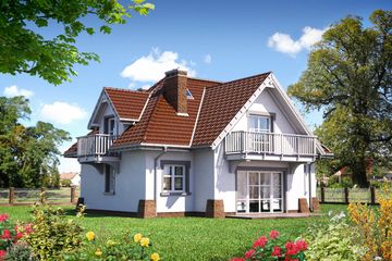  Projekt domu Leda Rex (1232) (KRD2190) - projekt domu parterowego z poddaszem - Zdjęcie 2