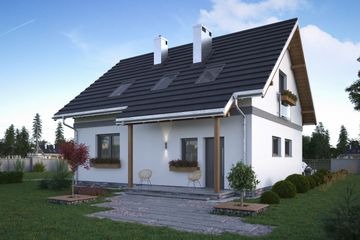  Projekt domu Tola Mini (1228) (KRD2196) - projekt domu parterowego z poddaszem - Zdjęcie 3