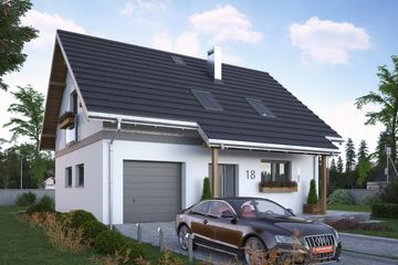  Projekt domu Tola Mini (1228) (KRD2196) - projekt domu parterowego z poddaszem - Zdjęcie 4