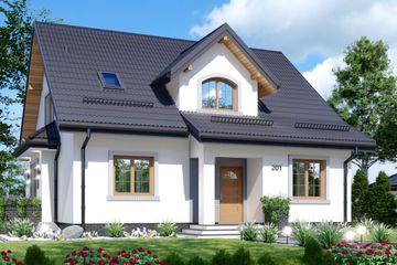  Projekt domu APS 201 (LUA1252) - projekt domu parterowego z poddaszem - Zdjęcie 1