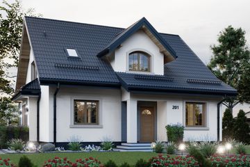  Projekt domu APS 201 (LUA1252) - projekt domu parterowego z poddaszem - Zdjęcie 3