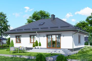  Projekt domu APS 207 (LUA1254) - projekt domu parterowego - Zdjęcie 2