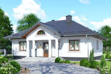  Projekt domu APS 207 (LUA1254) - projekt domu parterowego - Zdjęcie 1