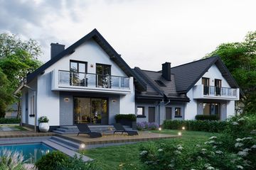  Projekt domu APS 209 (LUA1255) - projekt domu parterowego z poddaszem - Zdjęcie 4