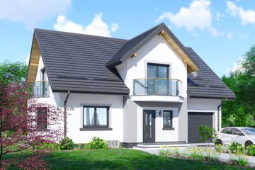  Projekt domu APS 211 (LUA1256) - projekt domu parterowego z poddaszem - Zdjęcie 1