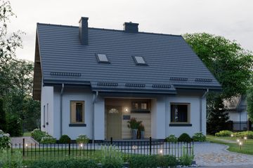  Projekt domu APS 213 (LUA1258) - projekt domu parterowego z poddaszem - Zdjęcie 4