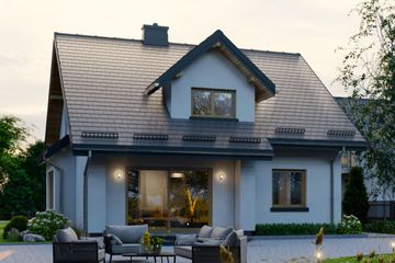  Projekt domu APS 213 (LUA1258) - projekt domu parterowego z poddaszem - Zdjęcie 1