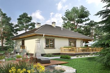  Projekt domu Julia (997) (KRD2221) - projekt domu parterowego - Zdjęcie 2