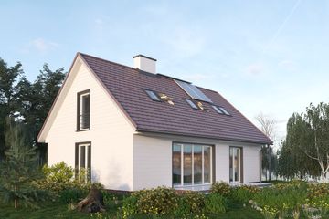  Projekt domu Kokosz Eko (907) (KRD2230) - projekt domu parterowego z poddaszem - Zdjęcie 3