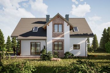  Projekt domu Mariola Polo (1252) (KRD2244) - projekt domu parterowego z poddaszem - Zdjęcie 3