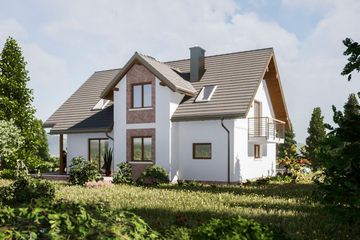  Projekt domu Mariola Polo (1252) (KRD2244) - projekt domu parterowego z poddaszem - Zdjęcie 4