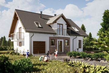  Projekt domu Mariola Polo (1252) (KRD2244) - projekt domu parterowego z poddaszem - Zdjęcie 5