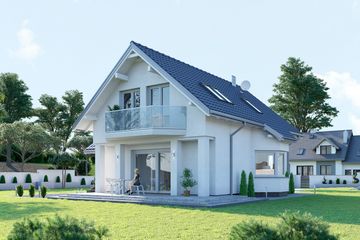  Projekt domu Mlecz (495) (KRD2246) - projekt domu parterowego z poddaszem - Zdjęcie 3