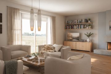 Projekt domu Mlecz (495) - parterowy z poddaszem dom o powierzchni 116,80 m², dach dwuspadowy - ujęcie 4