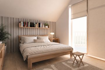 Projekt domu Mlecz (495) - parterowy z poddaszem dom o powierzchni 116,80 m², dach dwuspadowy - ujęcie 7