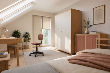 Projekt domu Mlecz (495) - parterowy z poddaszem dom o powierzchni 116,80 m², dach dwuspadowy - ujęcie 8