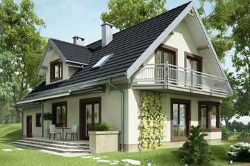  Projekt domu Turkus (1254) (KRD2276) - projekt domu parterowego z poddaszem - Zdjęcie 6