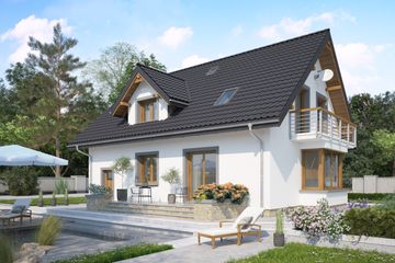  Projekt domu Zofia Neo (1249) (KRD2290) - projekt domu parterowego z poddaszem - Zdjęcie 2