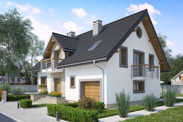  Projekt domu Zofia Neo (1249) (KRD2290) - projekt domu parterowego z poddaszem - Zdjęcie 3