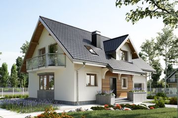  Projekt domu Zoja Ultra (1238) (KRD2293) - projekt domu parterowego z poddaszem - Zdjęcie 1