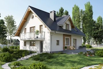  Projekt domu Zoja Ultra (1238) (KRD2293) - projekt domu parterowego z poddaszem - Zdjęcie 3