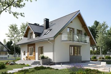  Projekt domu Zoja Ultra (1238) (KRD2293) - projekt domu parterowego z poddaszem - Zdjęcie 4