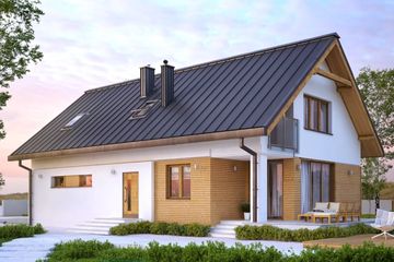  Projekt domu Amarylis (BSA1655) - projekt domu parterowego z poddaszem - Zdjęcie 1
