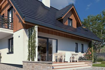  Projekt domu Bielik dr-S (BSA1664) - projekt domu parterowego z poddaszem - Zdjęcie 4