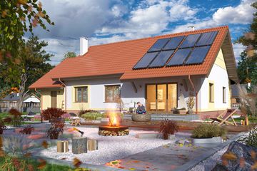  Projekt domu Belladonna (WOE1020) - projekt domu parterowego - Zdjęcie 2